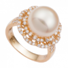Nhẫn Vàng 18K đính ngọc trai South Sea PNJ PSDDY000075